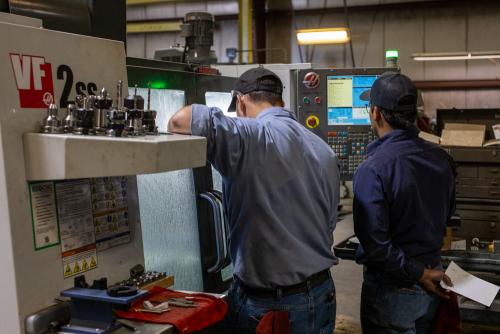 CNC Mill Running a Project